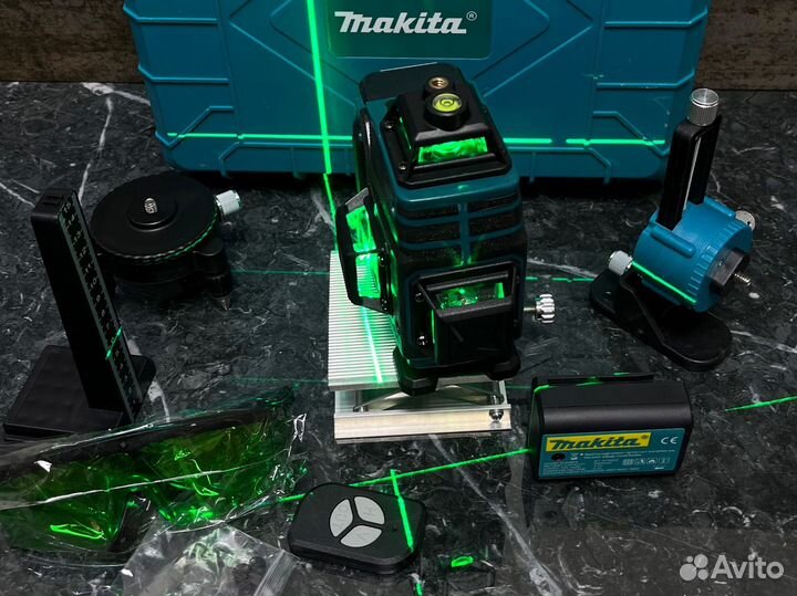 Лазерный уровень makita 4D нивелир 16 линий