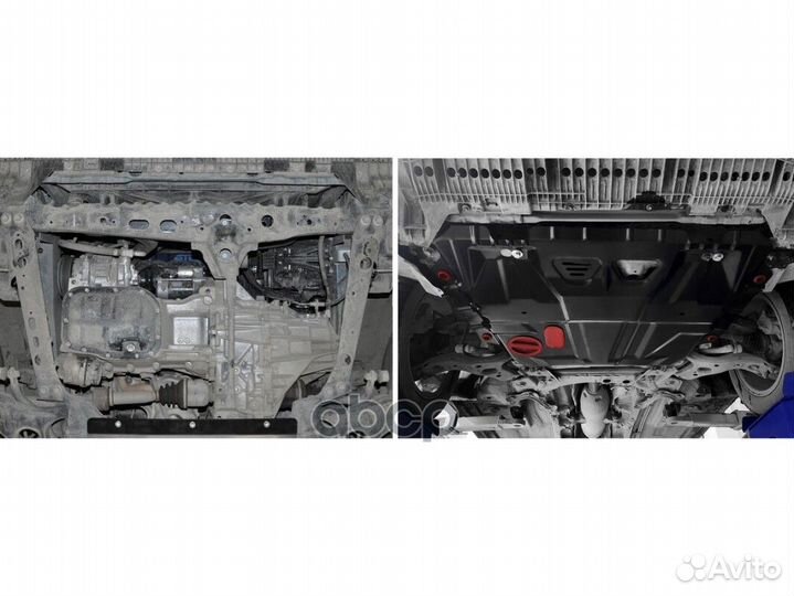 Защита картера и кпп toyota corolla 07- (крепеж