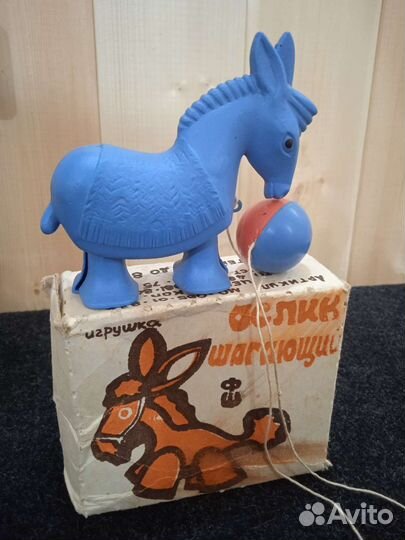 Игрушка СССР, Ослик шагающий