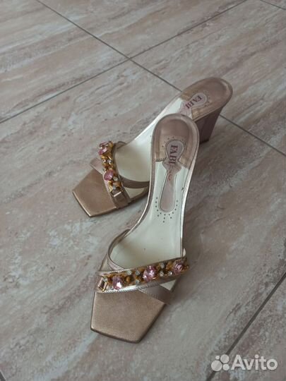 Сабо женские 38 размер натуральная кожа