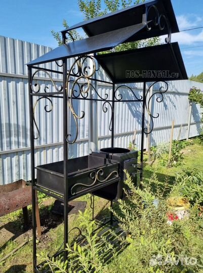 Мангал с печью