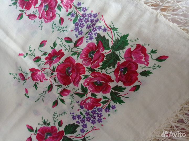 Платок шаль хлопок СССР