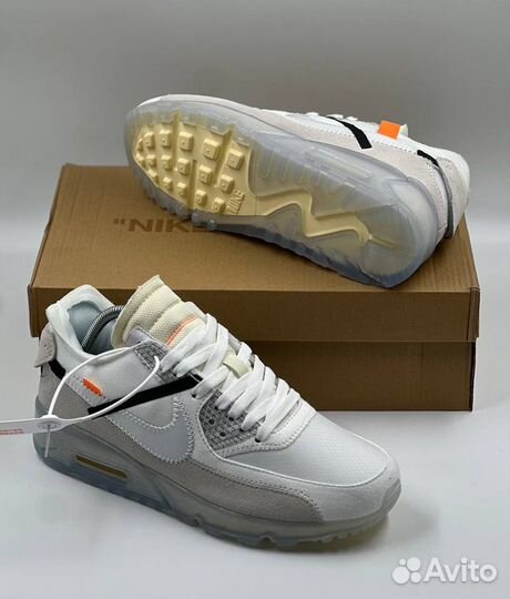 Кроссовки Nike Air Max Off White (белые)