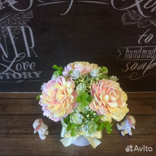 Букет цветов из мыла