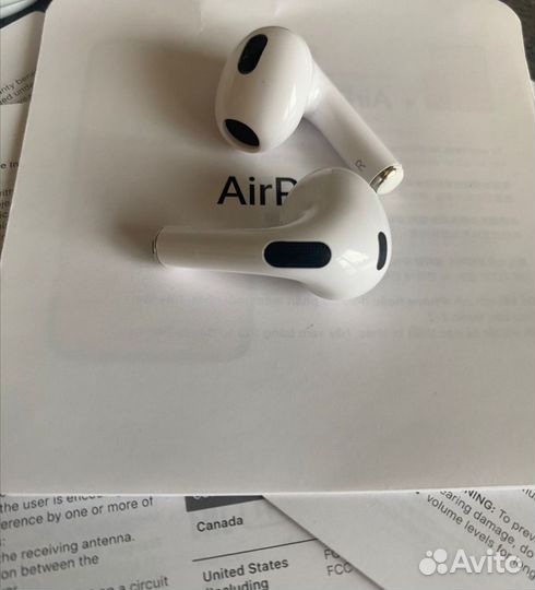 Беспроводные наушники apple airpods 3