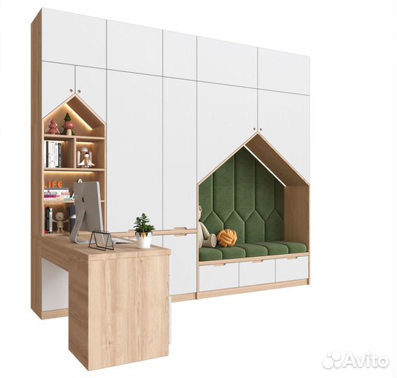 Шкаф в детскую, детский шкаф, шкафчик-домик новый