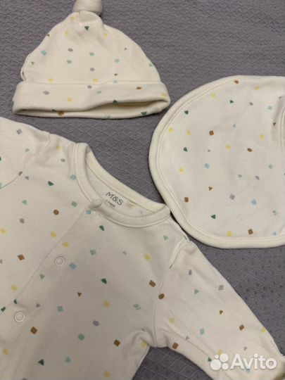 Слип с шапочкой для новорожденного m&s