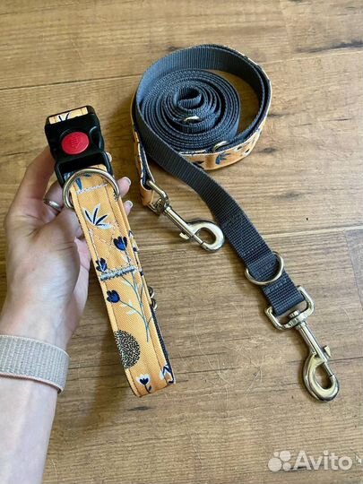 Ошейники и поводки для собак ручной работы