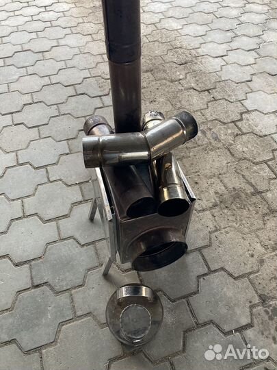 Печь дровяная для палатки, зимней рыбалки