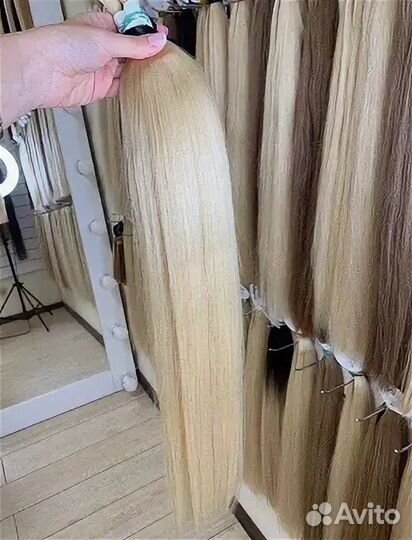 Волосы для наращивания блонд