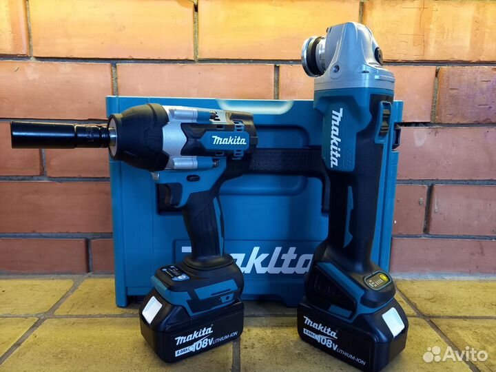 Набор 2в1 АКБ гайковёрт 700nm+балгарин