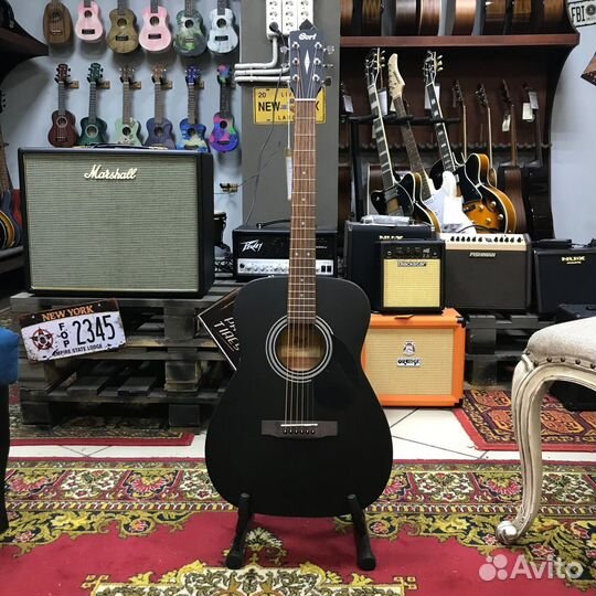 Акустическая гитара Cort AF510 Concert Black Satin