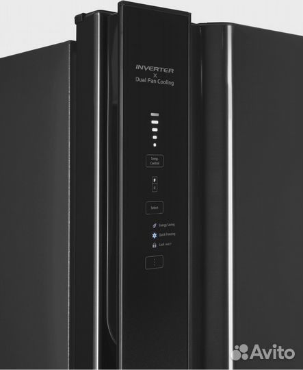 Холодильник Hitachi R-V660PUC7-1 BBK 2-хкамерн. черный бриллиант инвертер