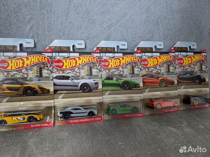Машинки Hot wheels 1/4мили