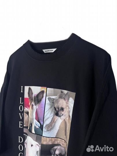 Balenciaga I Love Dogs Футболка Оригинал