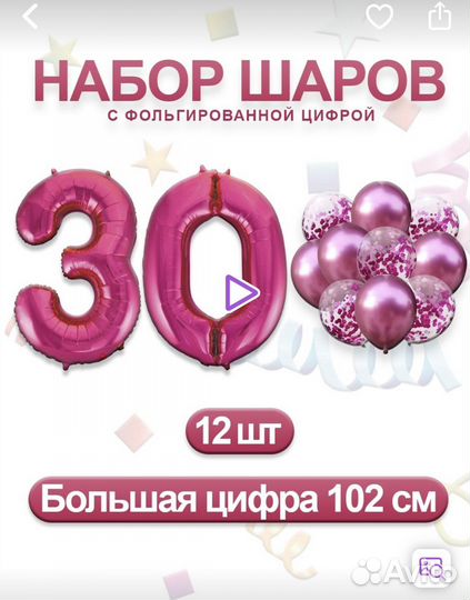 Фольгированные шары цифры