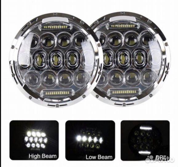 LED Фары уаз, газ, нива