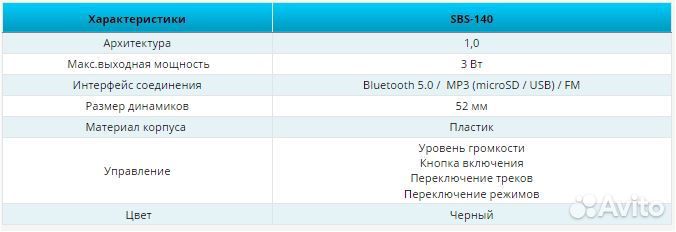 Портативная акустическая система bloom SBS-140