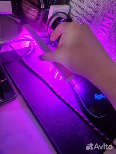 RGB светильники фиолетовые USB 5V