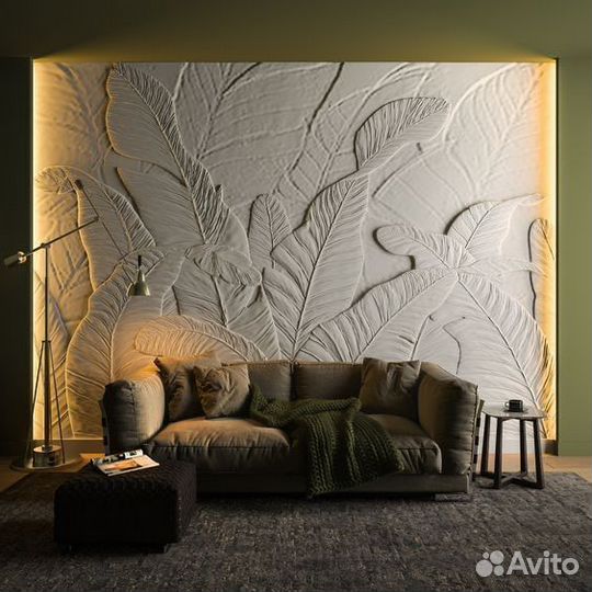 Барельеф оформление стен роспись