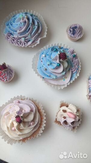 Натуральное взбитое мыло-пирожное