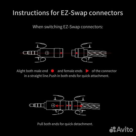 Кабель для наушников TRN T2 Pro 2pin