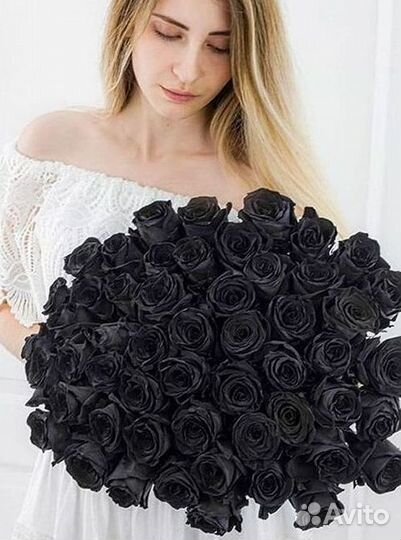 Чёрные розы. Цветы Букеты с доставкой