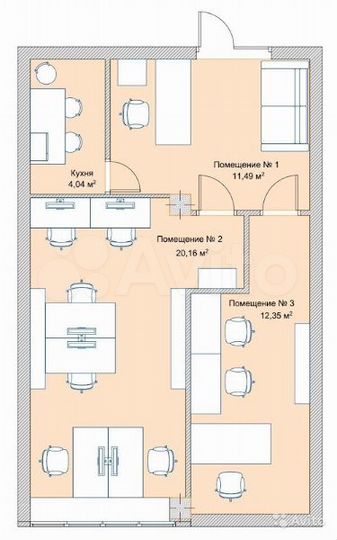 Свободного назначения, 50 м²