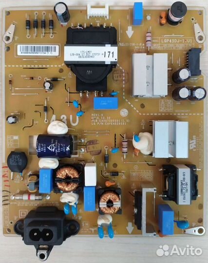 Блок питания lgp43dj-17U1 EAX67209001 (1.5)