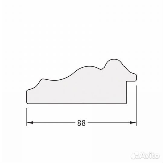 Зеркало Evoform Octagon BY 7161 56x76 римское зол