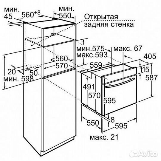 Духовой шкаф neff b 15m42 n3 ru