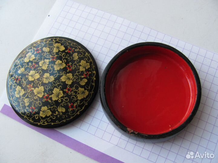 Шкатулка Лаковая миниатюра Дерево