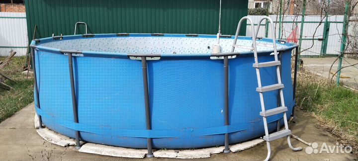 Каркасный бассейн 15 куб + песочный фильтр Intex