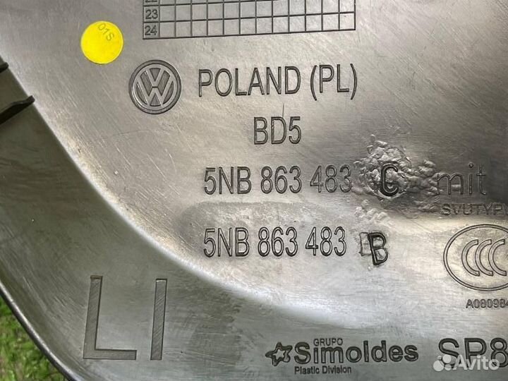 Накладка стойки передняя левая Volkswagen Tiguan