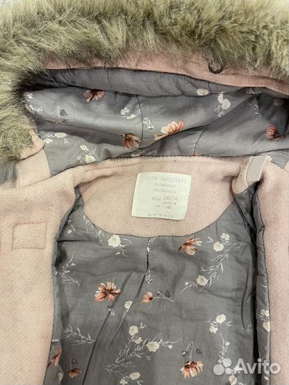Пальто для девочки 92 размер zara