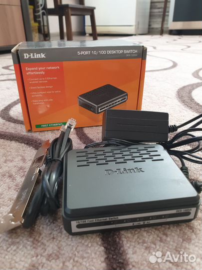 Коммутатор D-Link DES-1005A (5 портов)