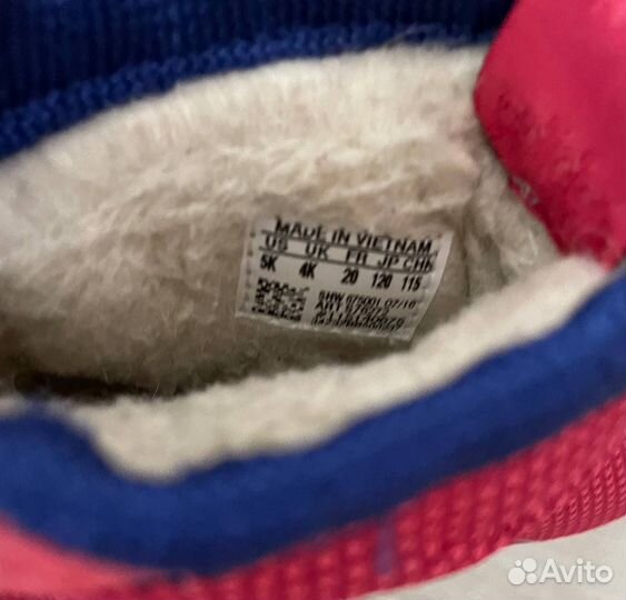 Сапожки для девочки adidas утепленные