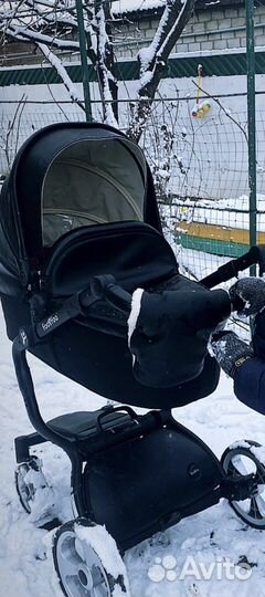 Коляска 2 в 1 эко кожа