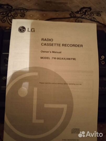Радио - магнитола LG. Марка TW-862