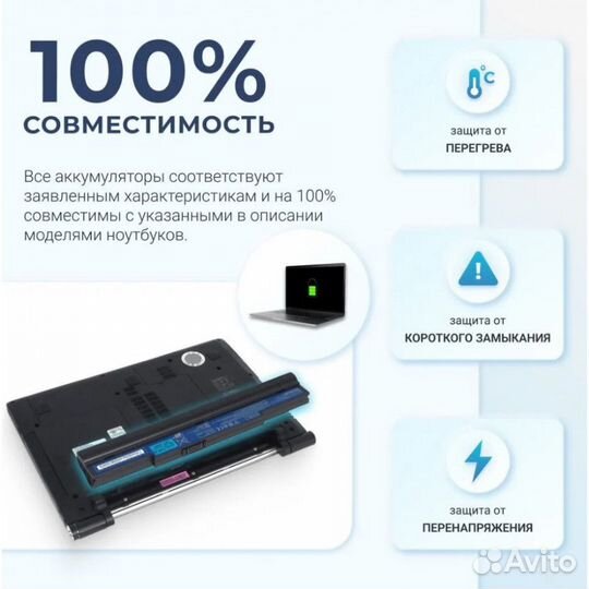 Аккумулятор для HP 15-CS 17-BY (HT03XL) 11.4V 3420mAh черная