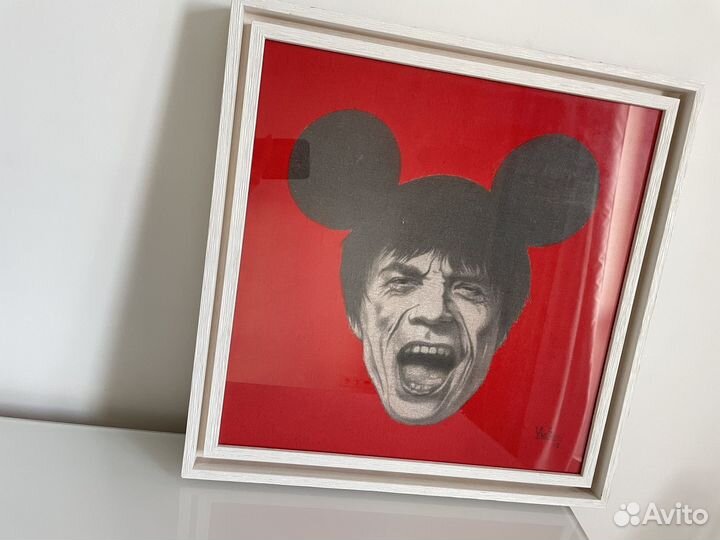 Картина поп арт Мик Джагер худ. Царькова