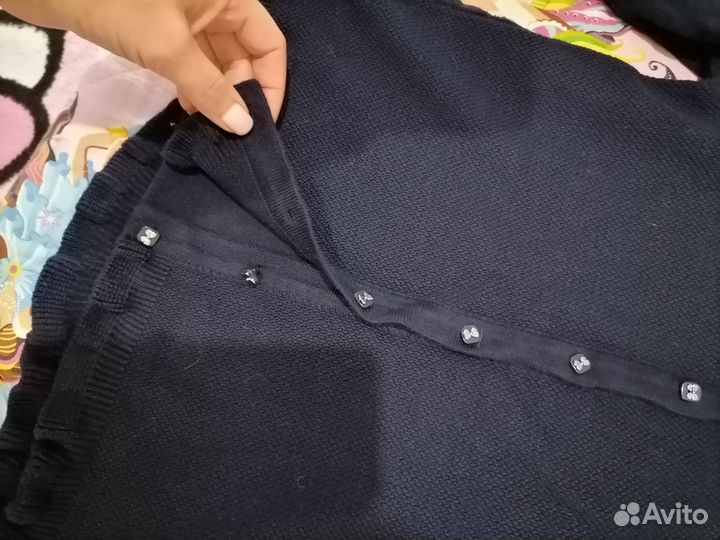 Школ сарафан синий,кофта,футболки, штаны146