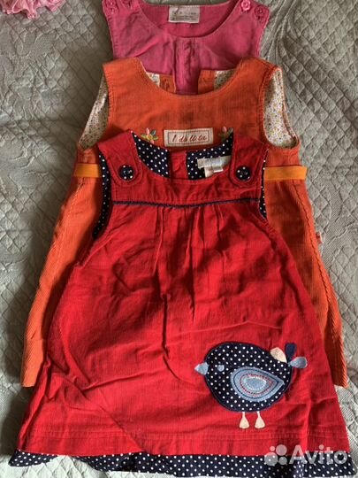 Сарафаны вельветовые на 1-2 года