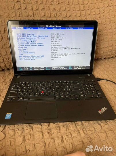 Сенсорный ноутбук, Thinkpad edge E540, core I7 470