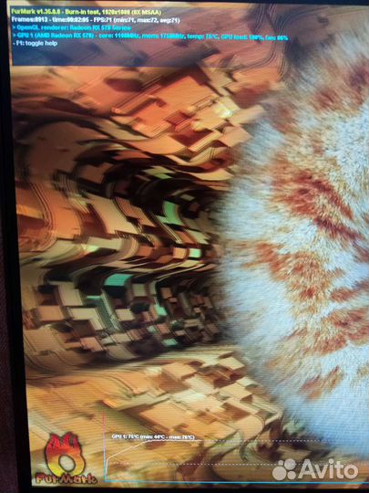 Видеокарта rx570 8gb Asus dvi/hdmi