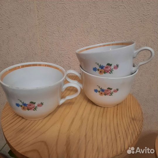 Чашки чайные винтаж период СССР