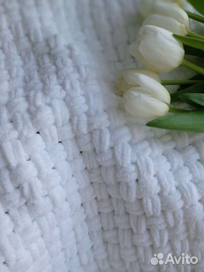 Плед детский вязаный ручная работа