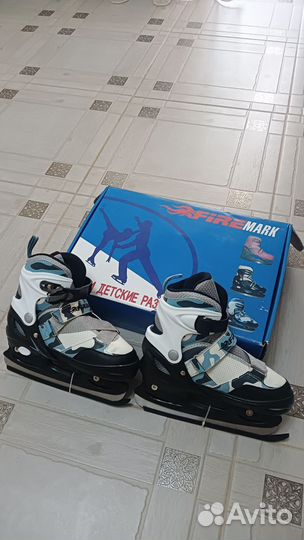 Коньки детские раздвижные 35-38
