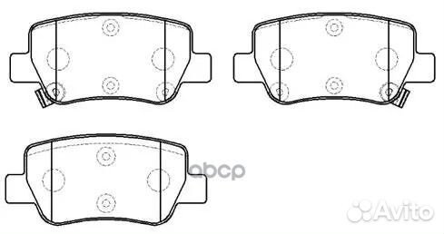 Колодки тормозные дисковые задн toyota: Avensis