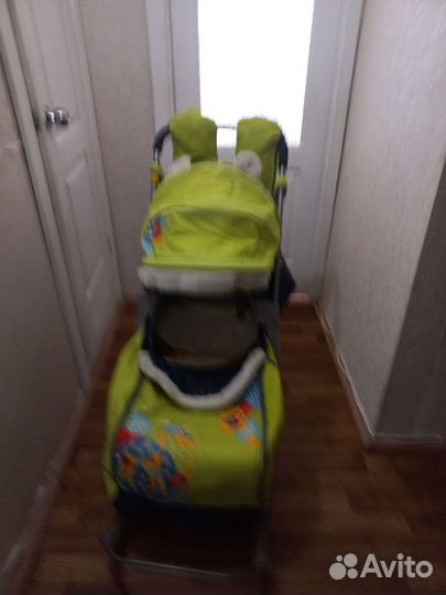 Детские санки коляска ника